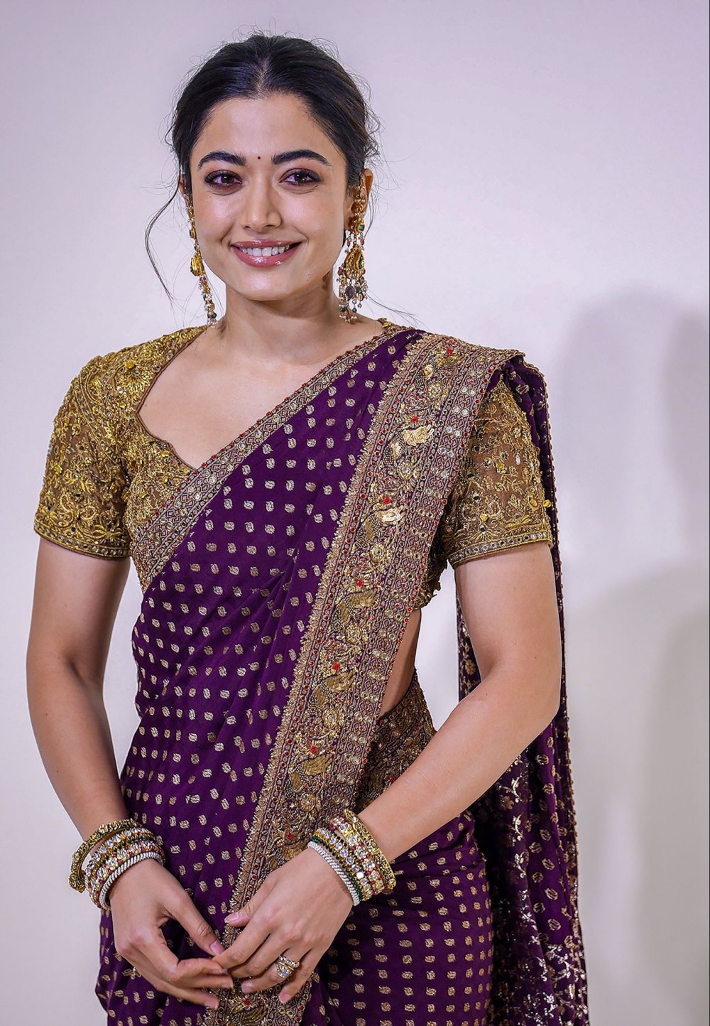 Mumbai: Actress Rashmika Mandanna attends Swadesh’s Devi Shakti celebration at Eros in Mumbai on Saturday, October 10, 2026. (Photo: IANS)
